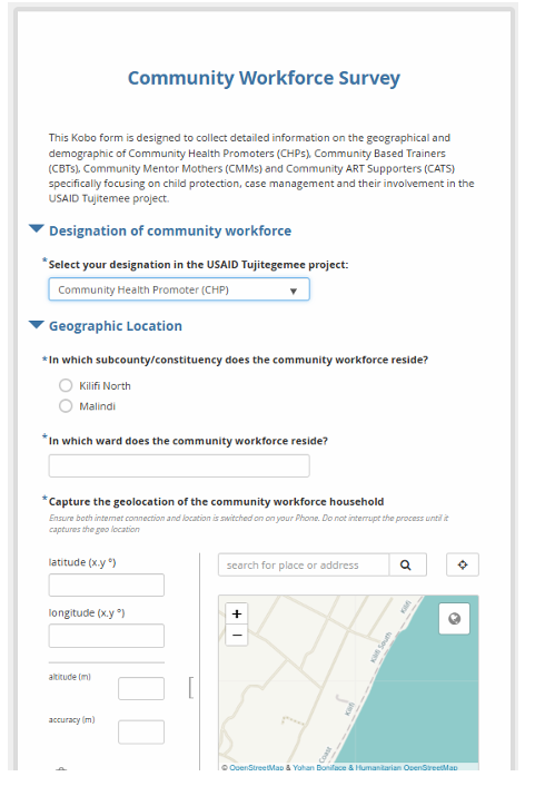 KoboToolbox survey