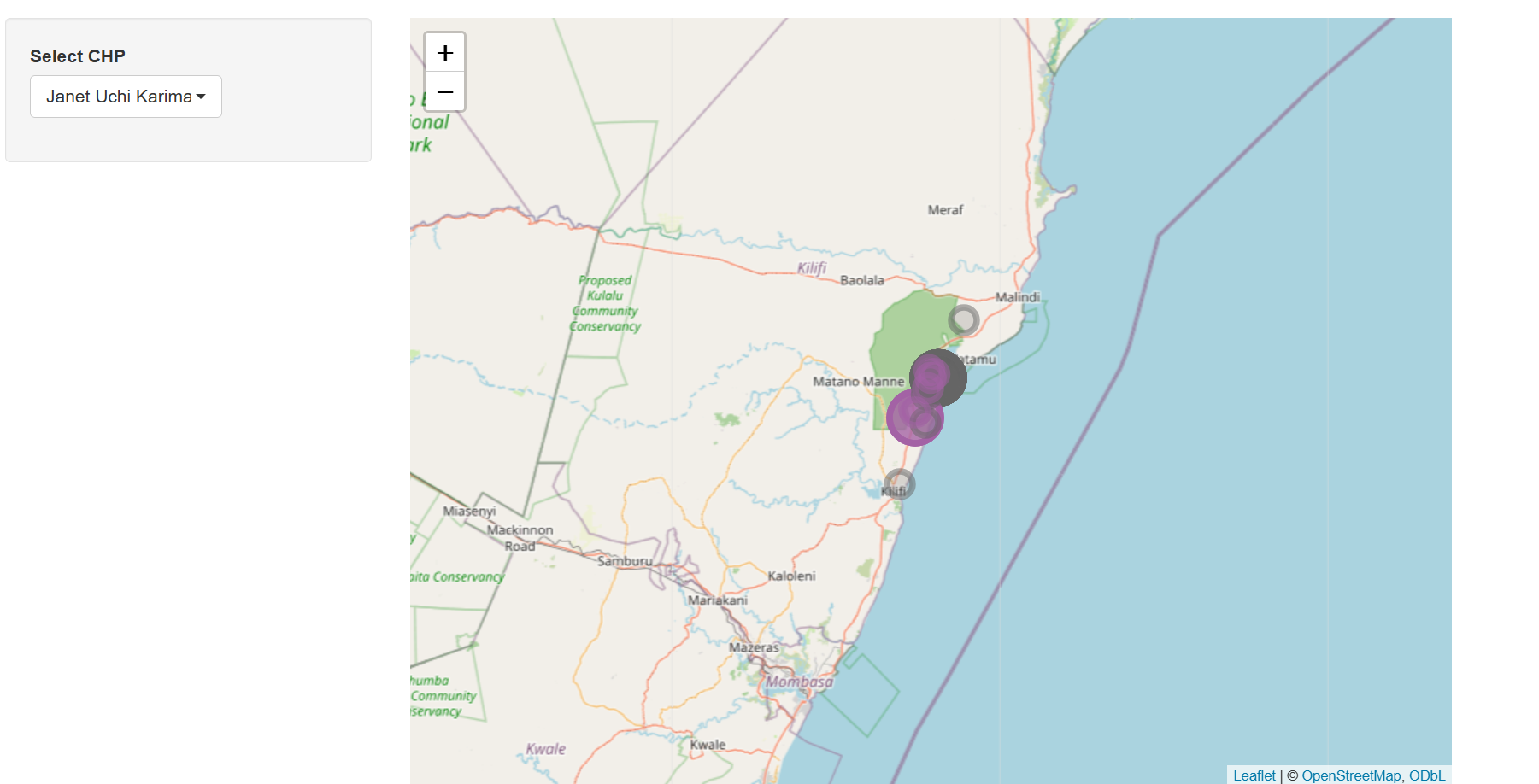 Geospatial analysis output